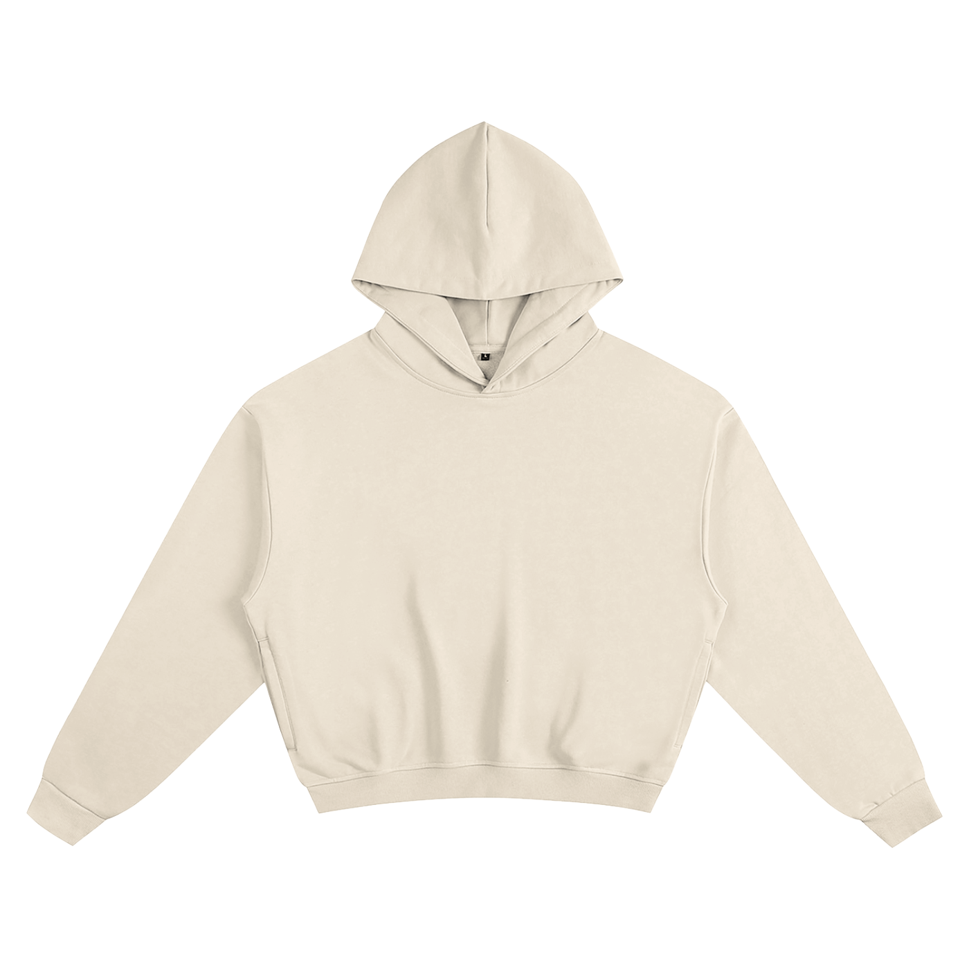 Cotton Cropped Hoodie