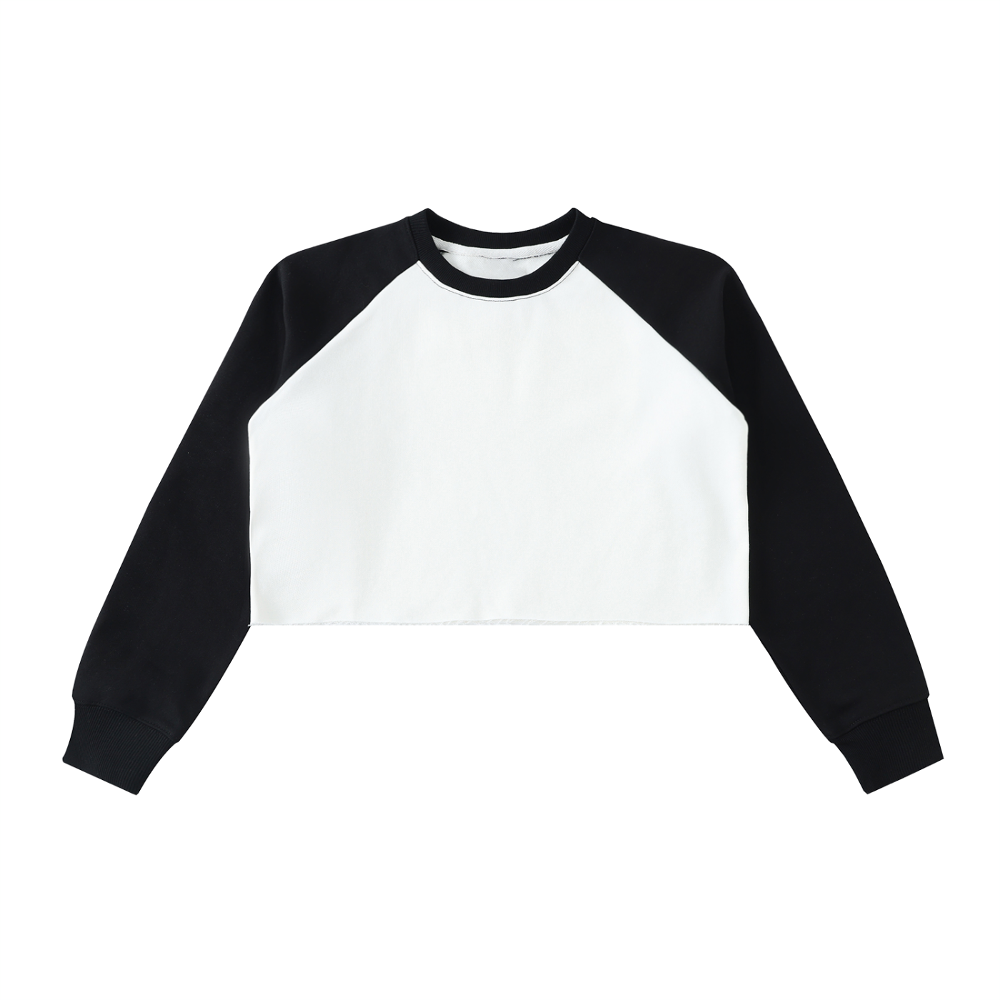 Color-Block Crop Sweatshirt
