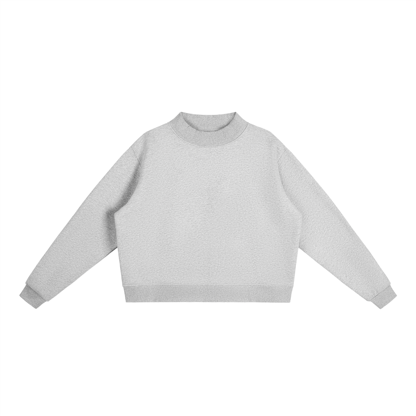 Essential Crew Mock-Neck Sweatshirt