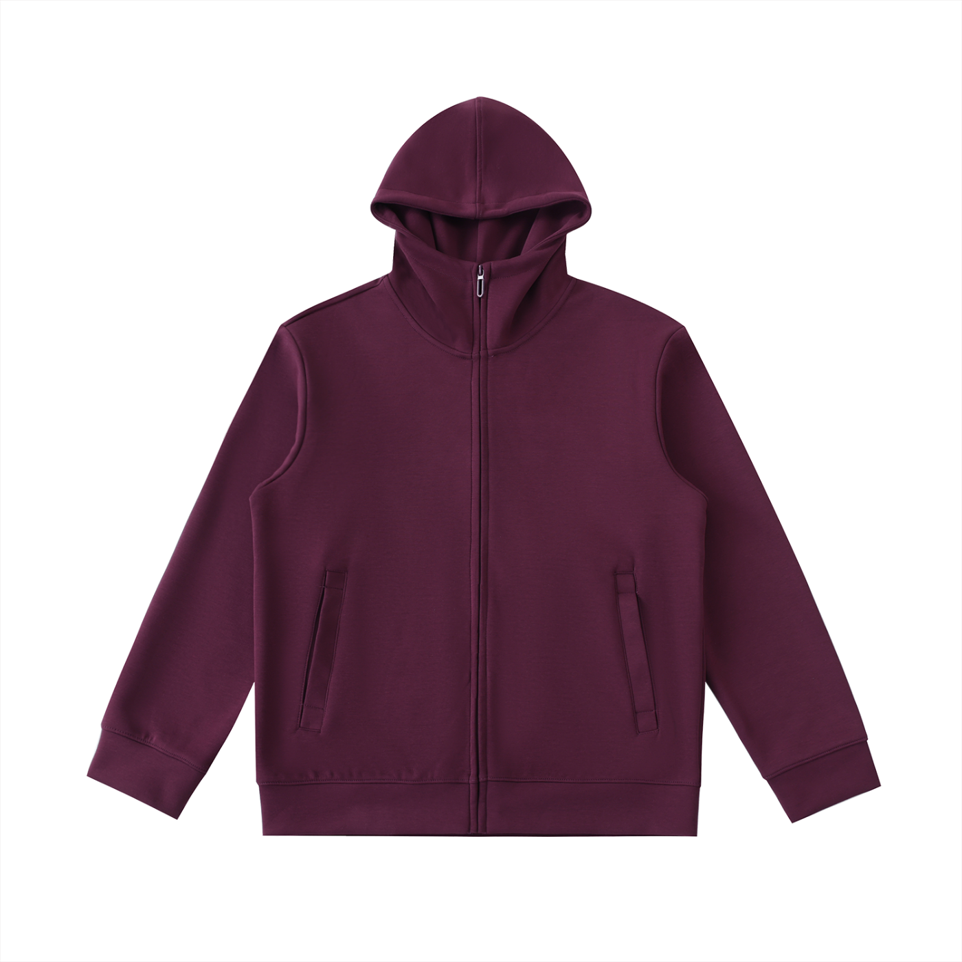 Essential Heavyweight High Neck  Zip-Up Hoodie