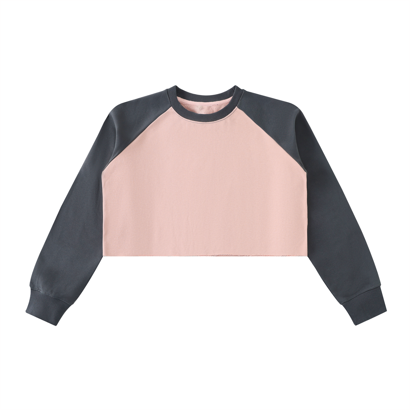 Color-Block Crop Sweatshirt