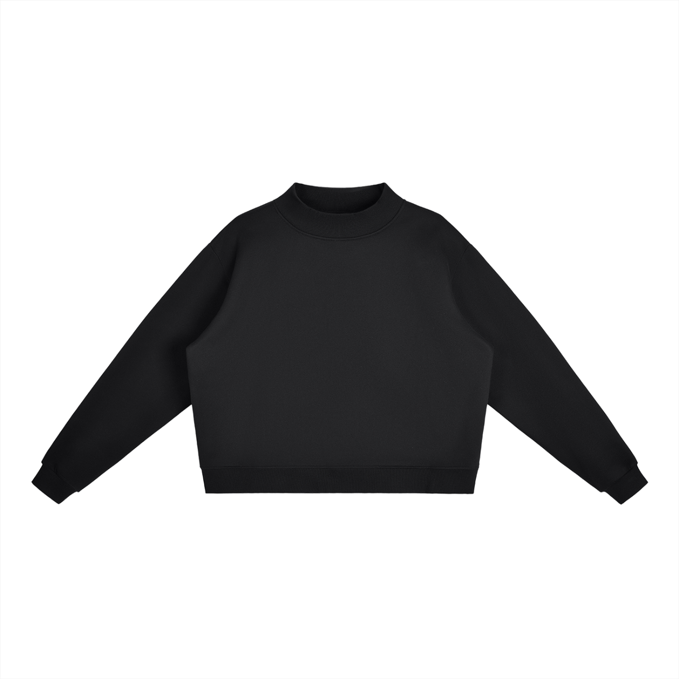 Essential Crew Mock-Neck Sweatshirt