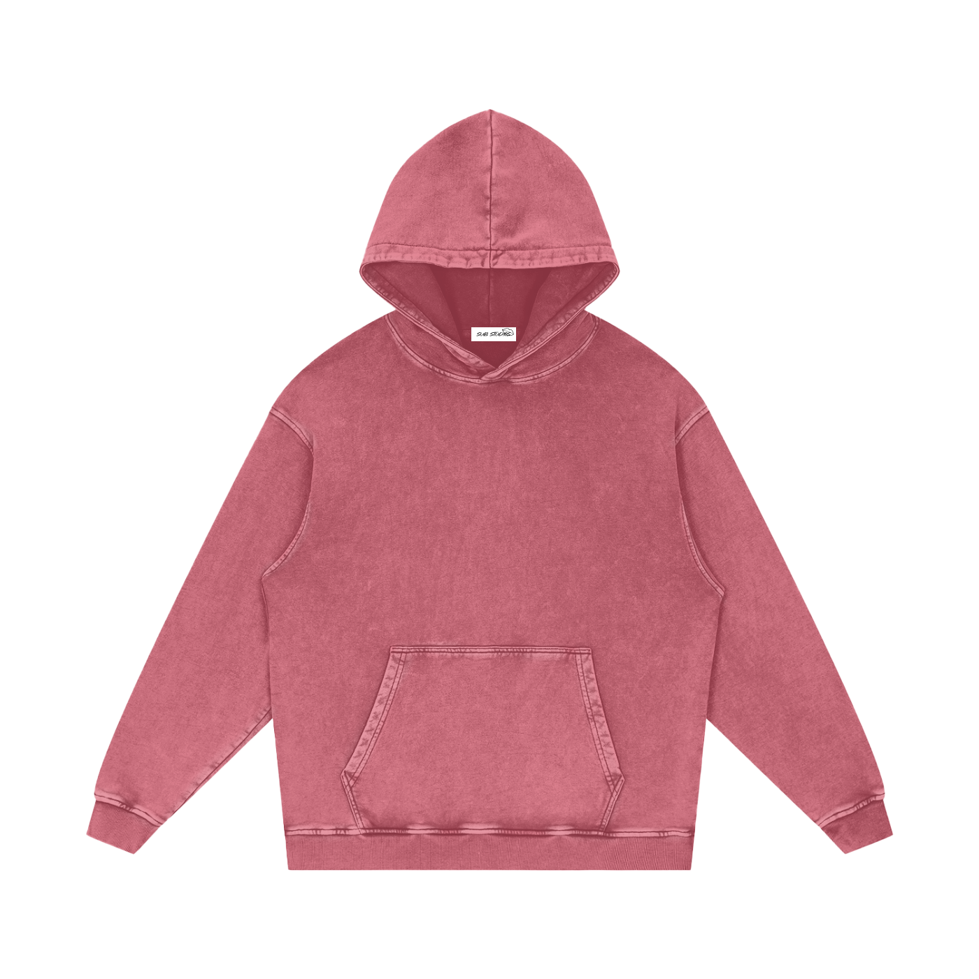 Snow Washed Loose Cotton Hoodie