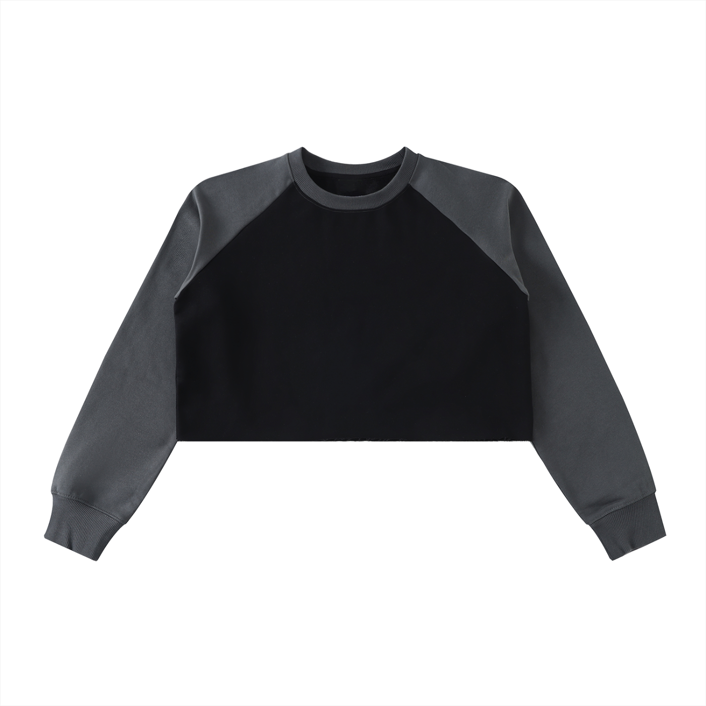 Color-Block Crop Sweatshirt