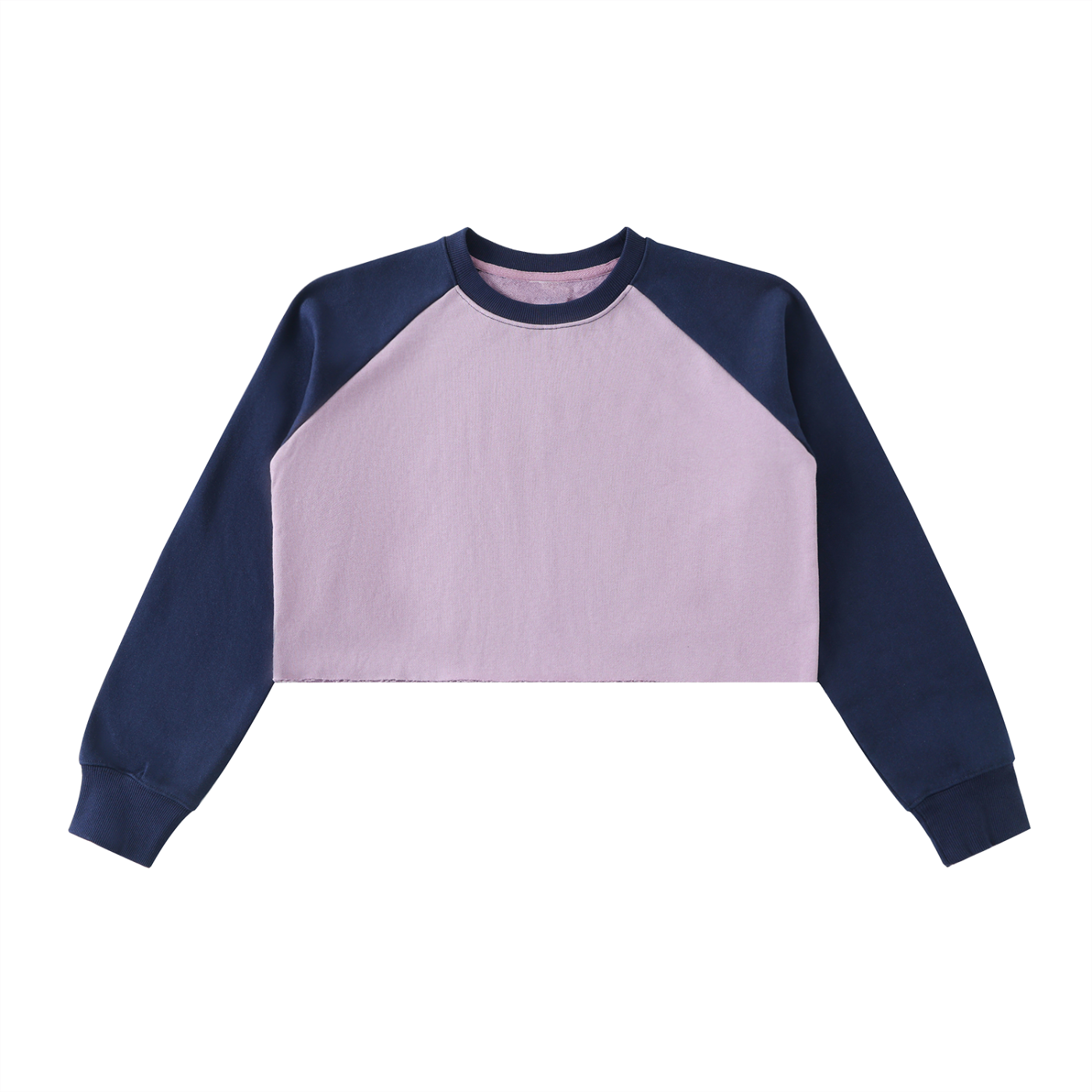 Color-Block Crop Sweatshirt