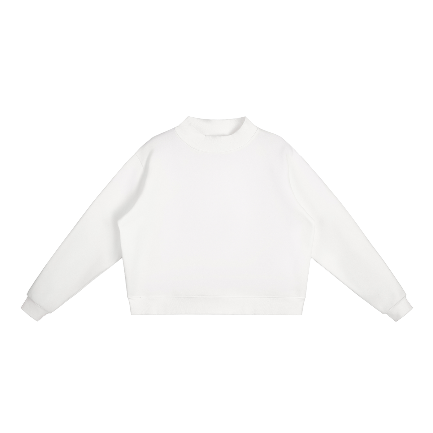 Essential Crew Mock-Neck Sweatshirt
