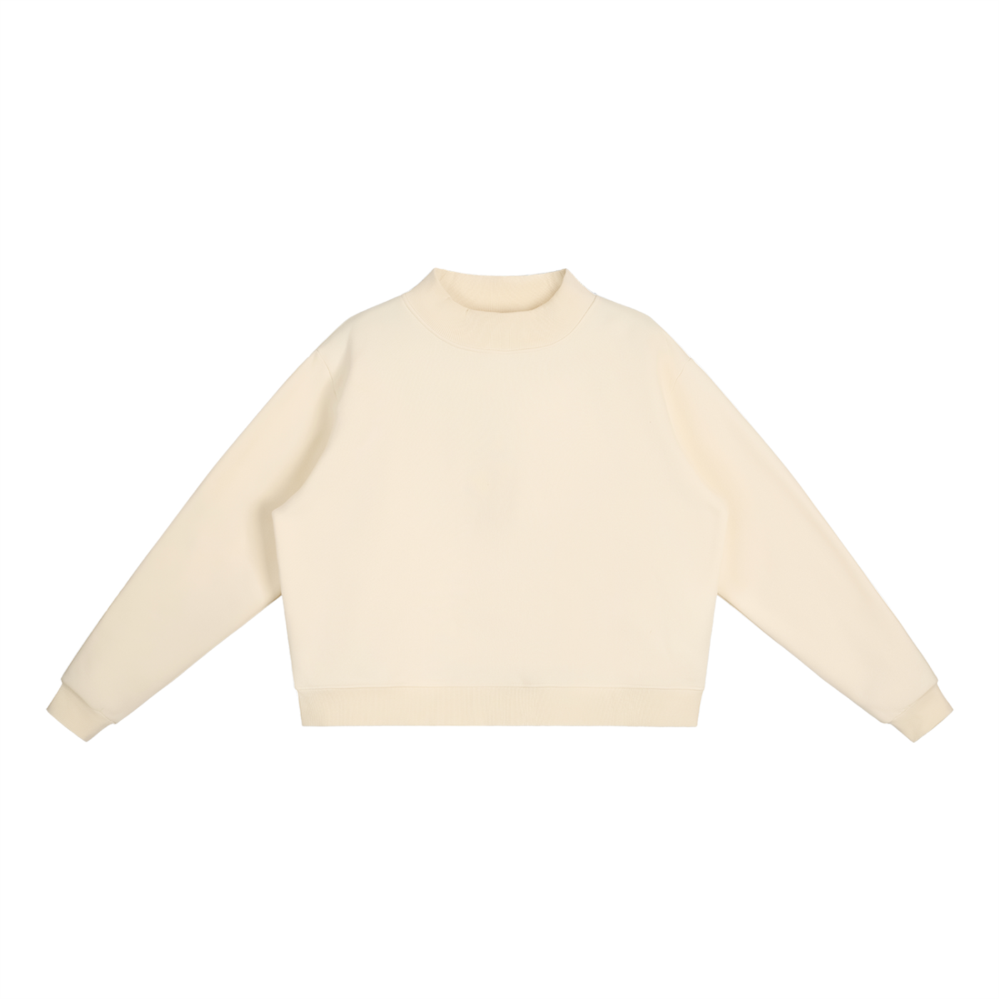 Essential Crew Mock-Neck Sweatshirt